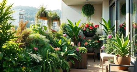 jardim suspenso na varanda