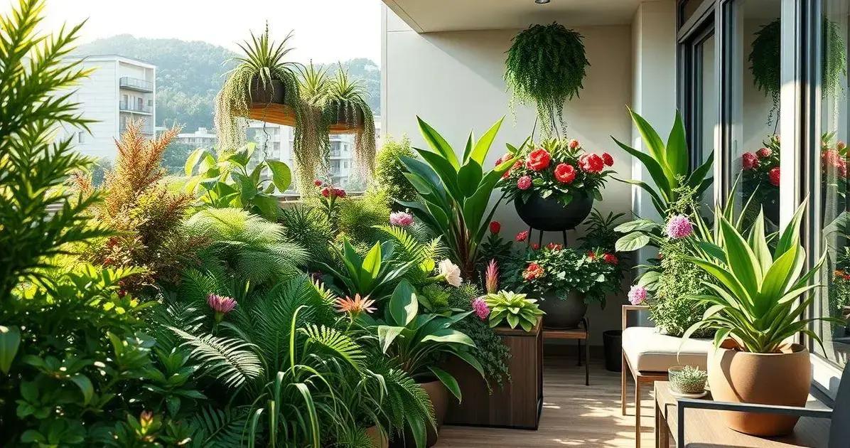 jardim suspenso na varanda