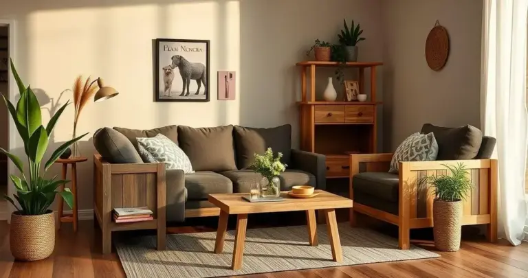 móveis com acabamento em tijolinho