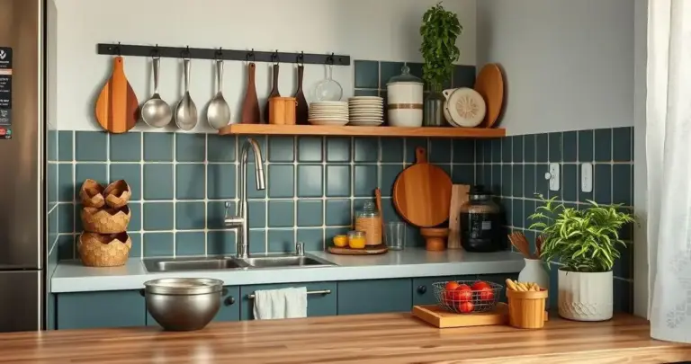 organização da cozinha pequena