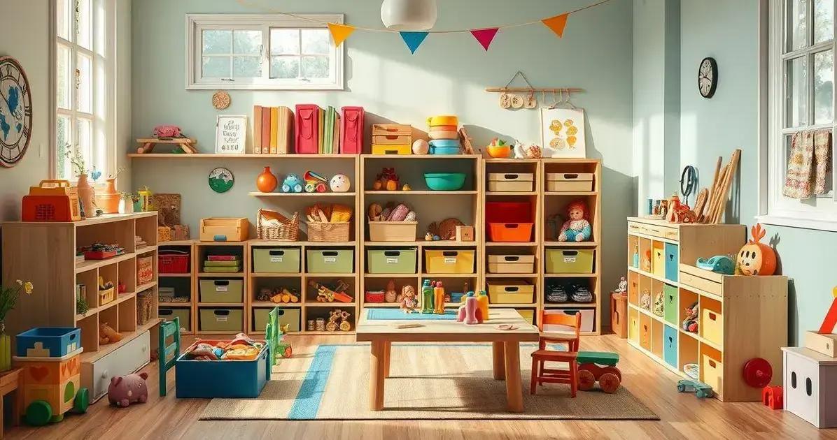 organização de brinquedos