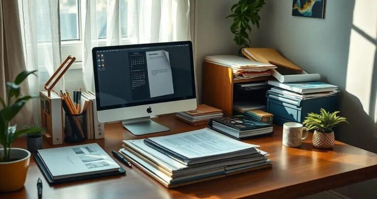 organização de documentos em casa