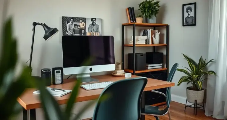 organização home office