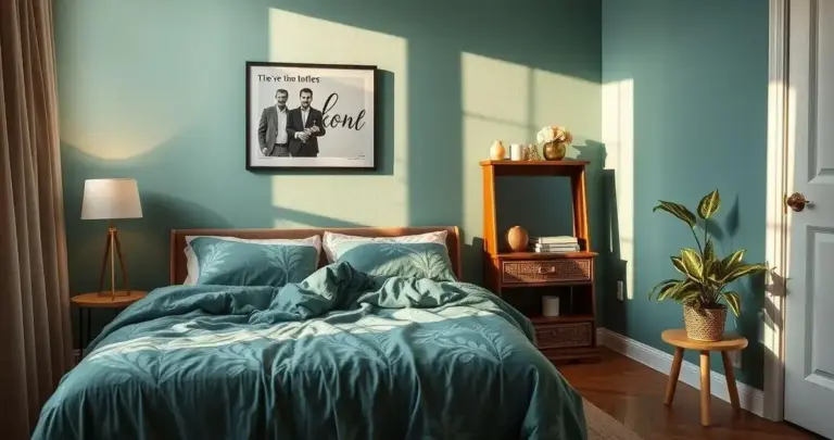 papel de parede para quarto de casal pequeno