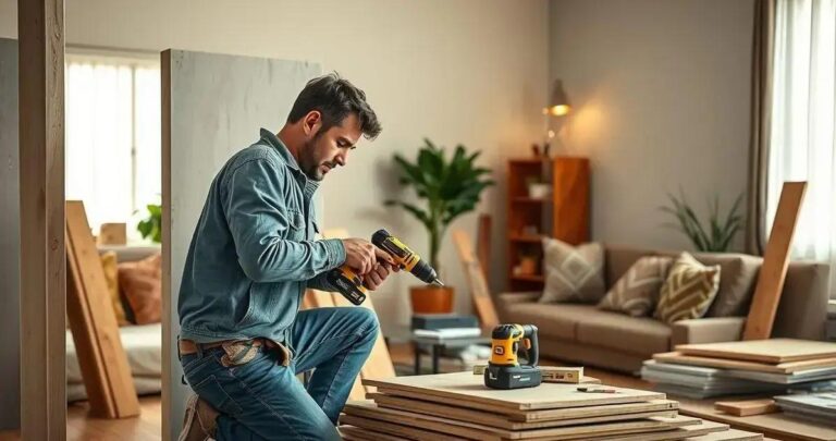 parede de drywall passo a passo