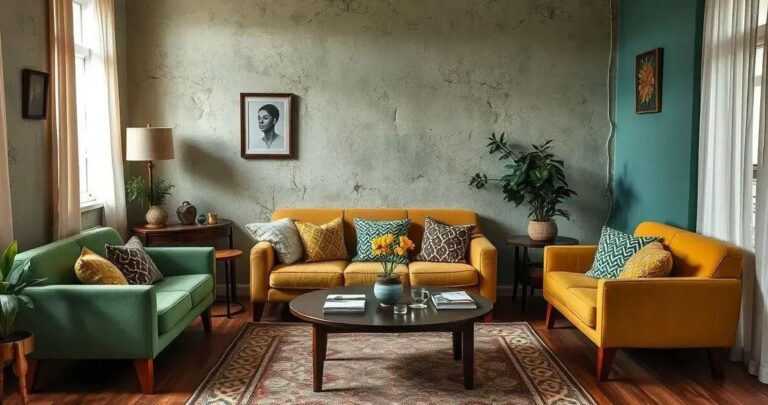 parede de tijolinho na sala