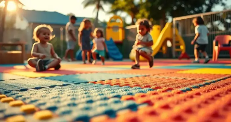 piso de borracha para playground externo