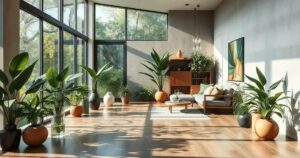 piso e arquitetura biofílica