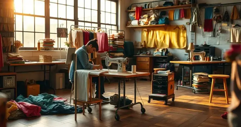 piso para ateliê de costura