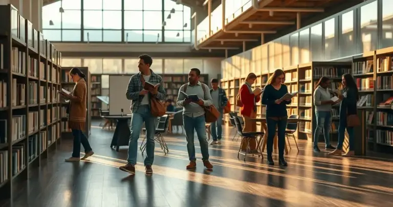 piso para biblioteca