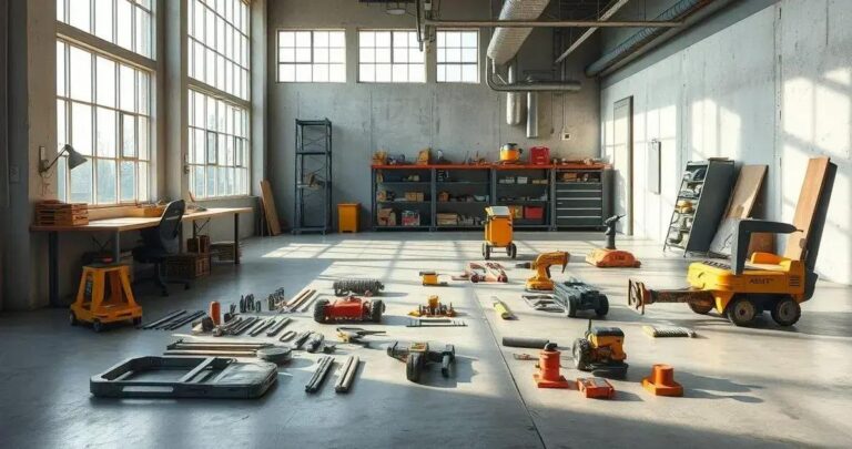 piso para oficina de marcenaria