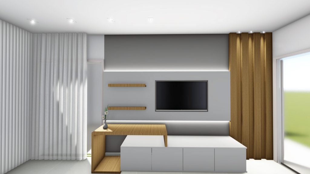 Sala de Estar Minimalista - Sala de ...
