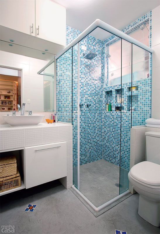 Banheiros decorados com pastilhas – 37 ...