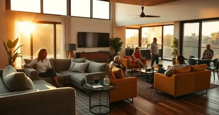 antes e depois sala de estar integrada