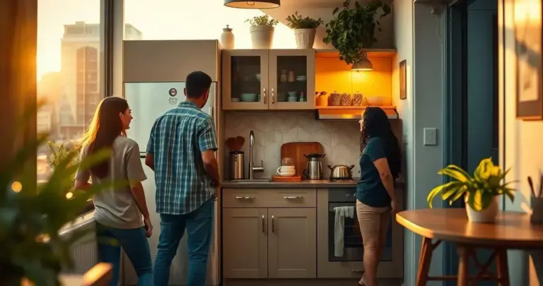 armário de cozinha pequeno