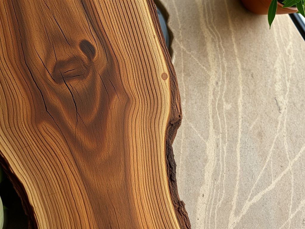 Materiais essenciais para decoração rústica: madeira de demolição, pedra natural, tijolo aparente e vime. Texturas e elementos naturais.