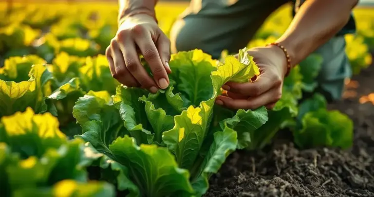 como colher alface sem matar a planta