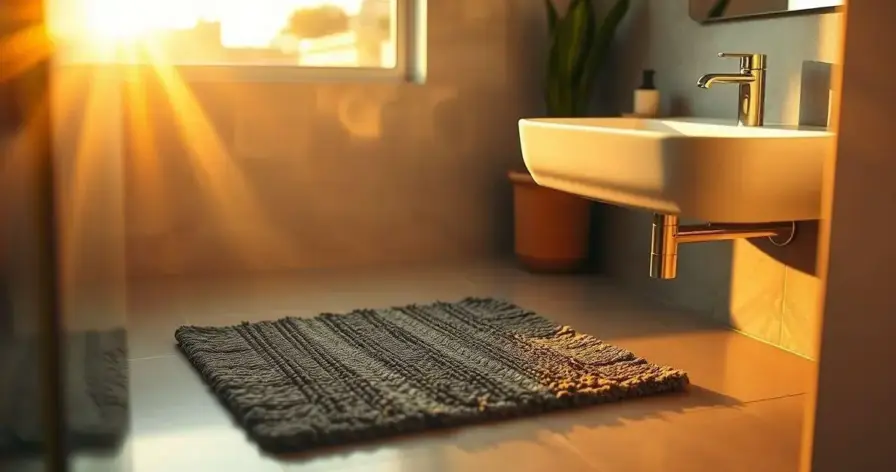 como escolher tapete para banheiro