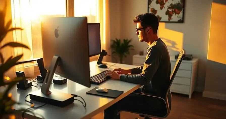 como esconder fios home office