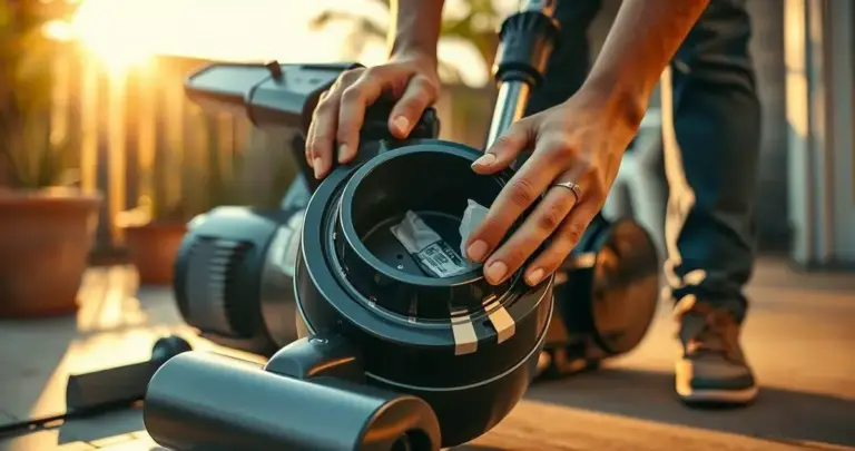 como limpar o aspirador de pó