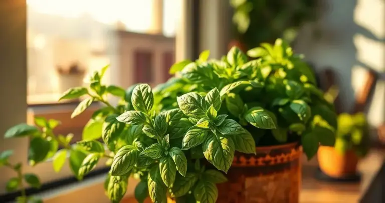 como plantar manjericão