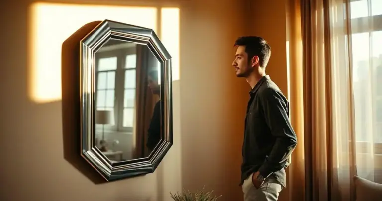 decoração com espelho adnet