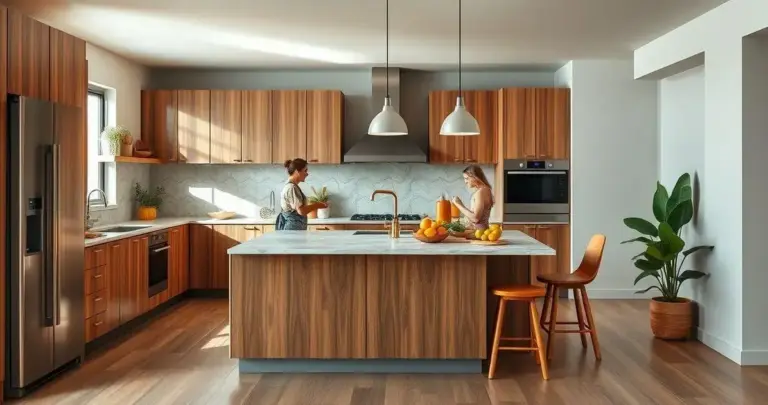 decoração de cozinha com ilha