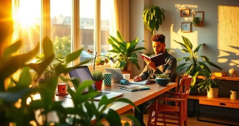 decoração de escritório em casa