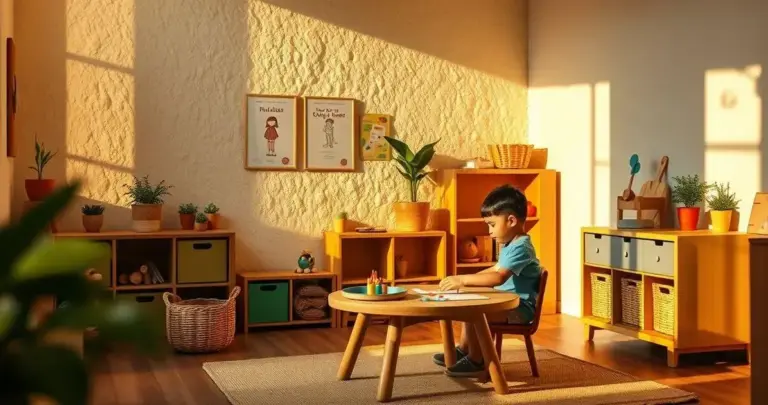 decoração de quarto montessoriano