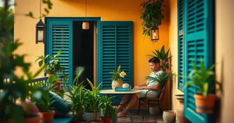 decoração de varanda pequena e simples