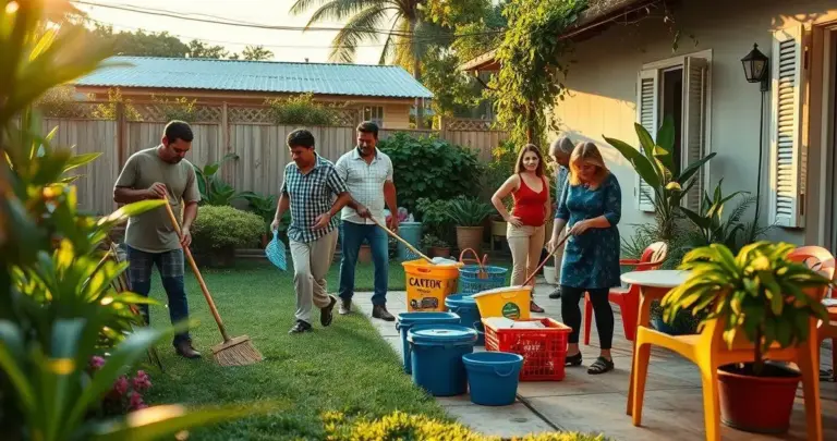 dicas para limpar o quintal