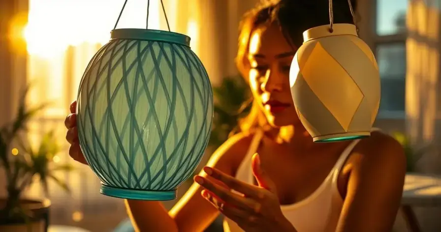 diy luminaria de pvc