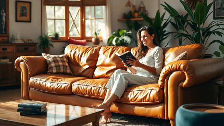 Sofá de couro na decoração: prós e contras da peça