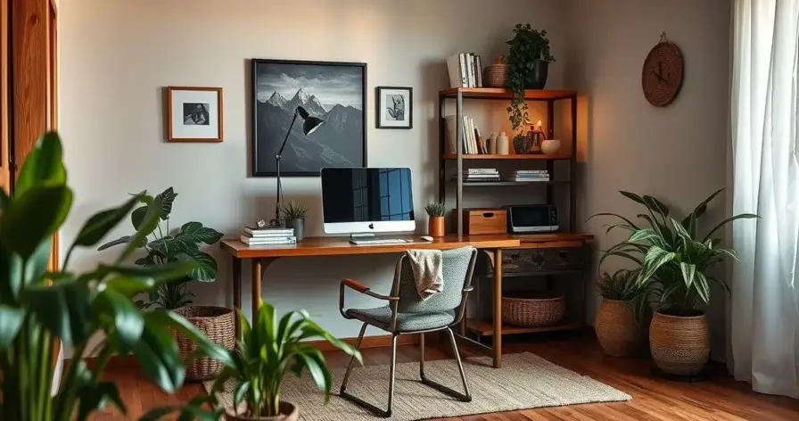 home office rústico