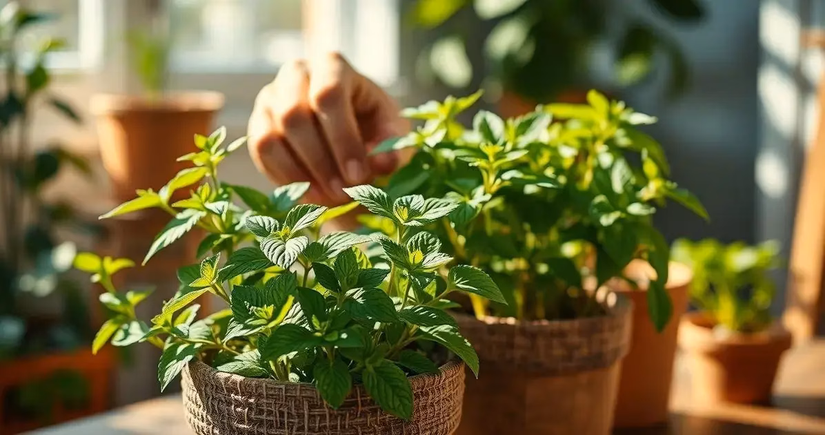 hortelã em vaso como cuidar