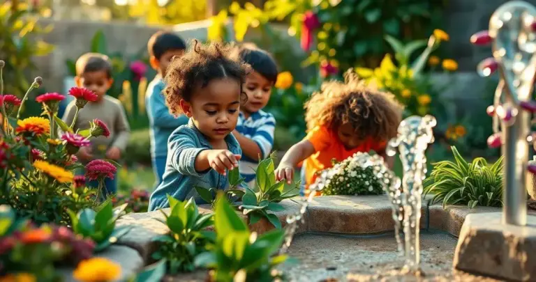 jardim sensorial para crianças