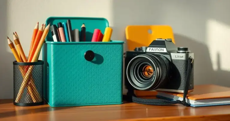 organização de material escolar