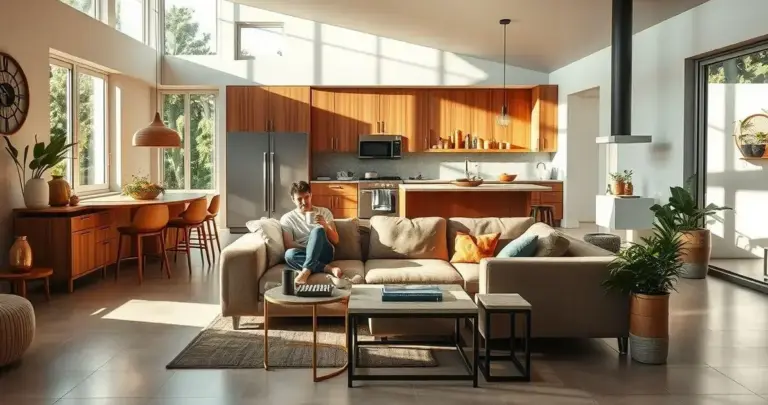 piso para sala e cozinha integradas