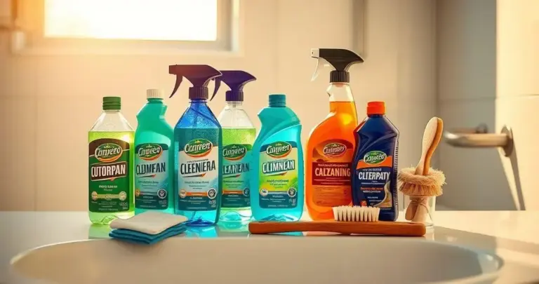 produtos para limpar banheiro encardido