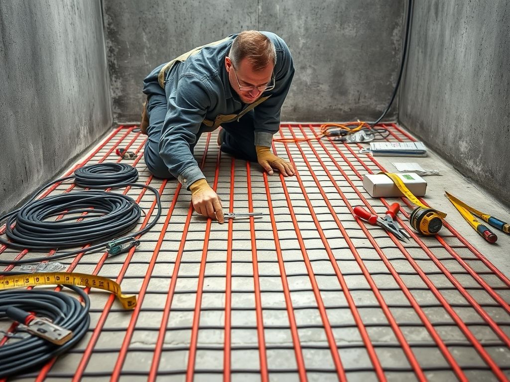 Instalação de piso aquecido: passo a passo e dicas para um sistema eficiente. Instalação Profissional.