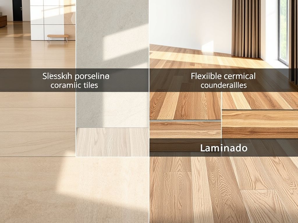 Revestimentos para piso aquecido: porcelanato, cerâmica, vinílico e laminado. Porcelanato: Durável e eficiente.