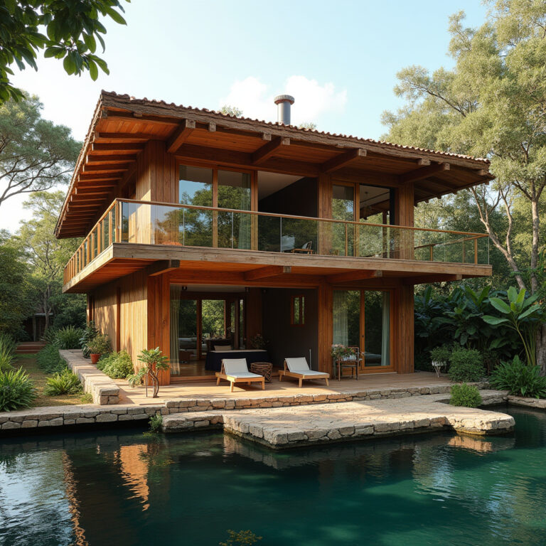 Materiais de construção para casa meia-água.