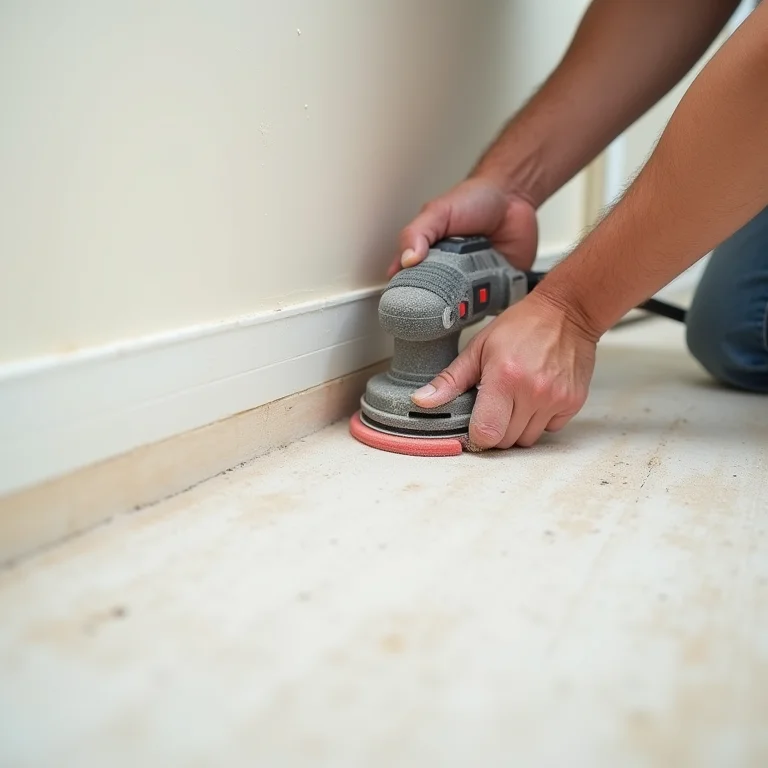 Acabamento cuidadoso em drywall.