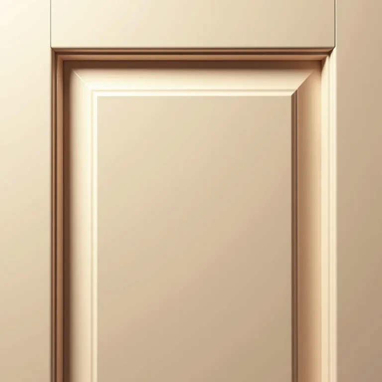 Acabamento perfeito de uma porta de armário de MDF.