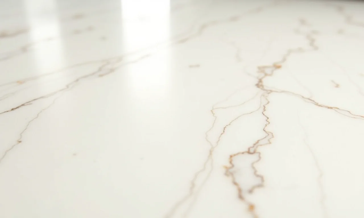 Acabamento polido do porcelanato Calacatta: brilho e sofisticação para seus ambientes.