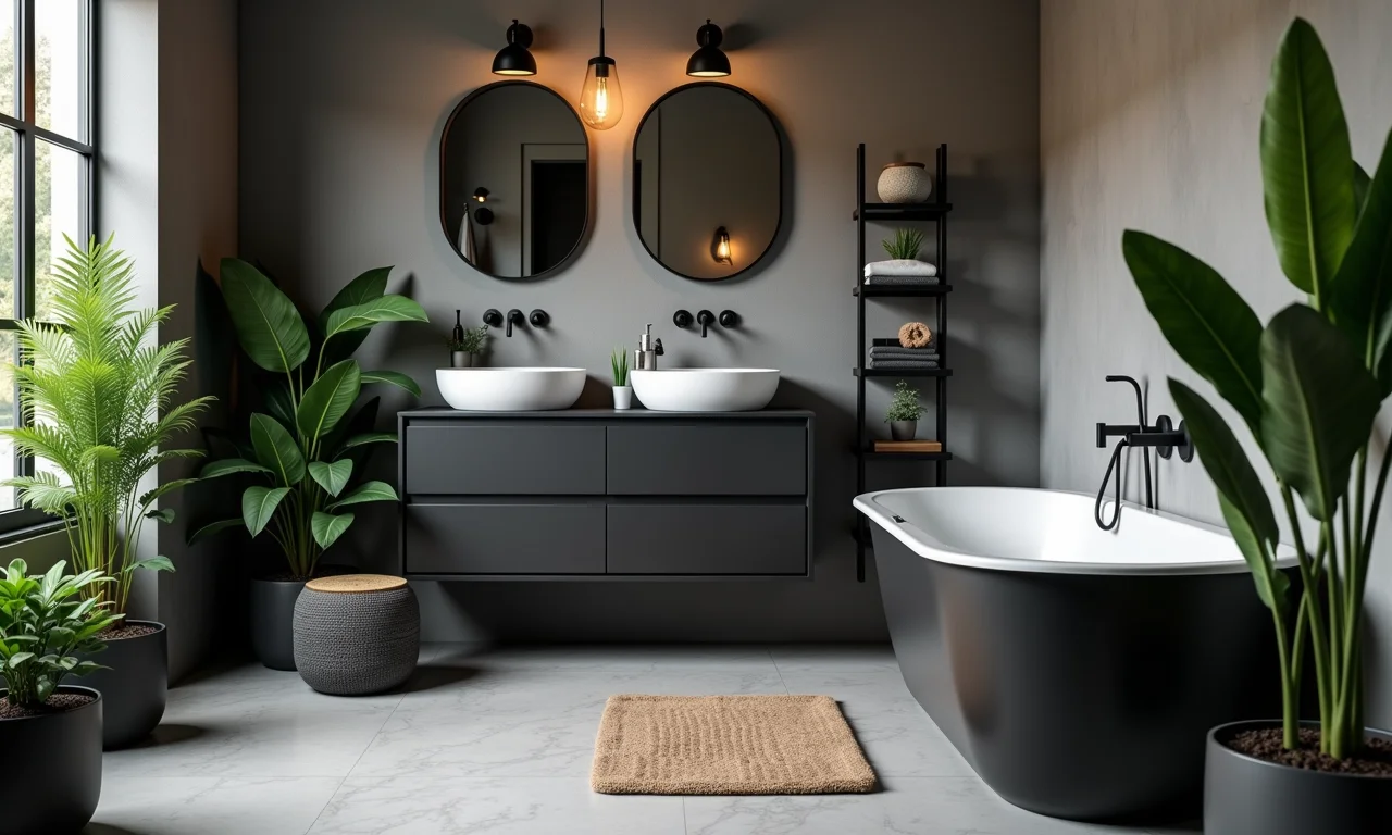 Acessórios pretos que fazem a diferença no banheiro
