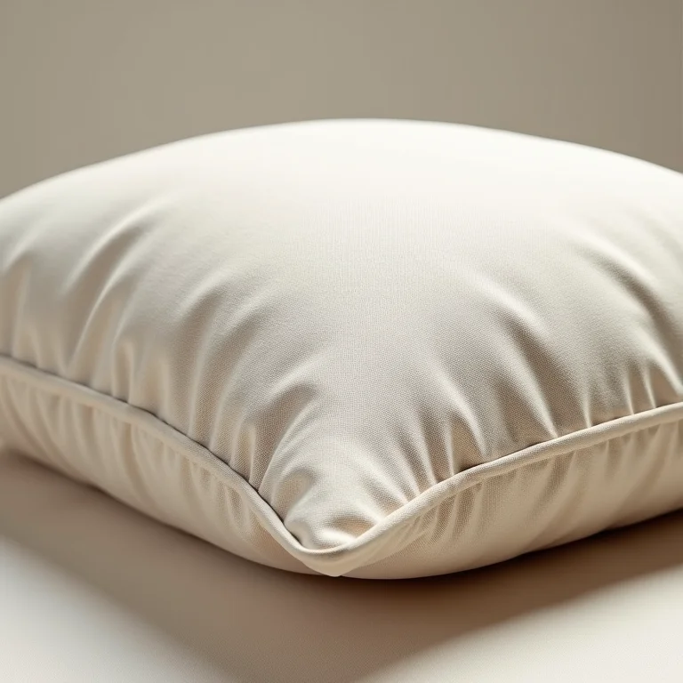 Almofada de linho com textura natural e acabamento impecável