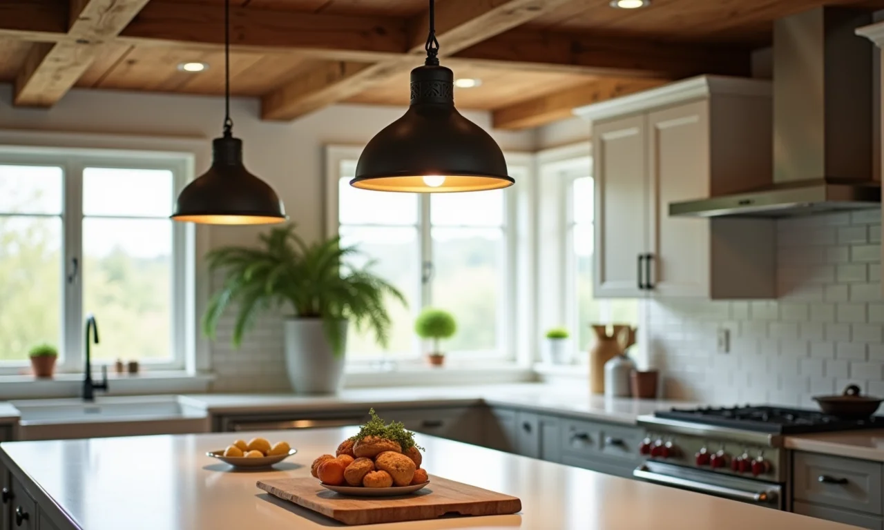 Altura ideal de pendentes sobre a ilha.