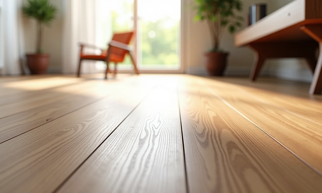 Amostra de piso laminado Eucafloor, beleza e silêncio em um só produto.