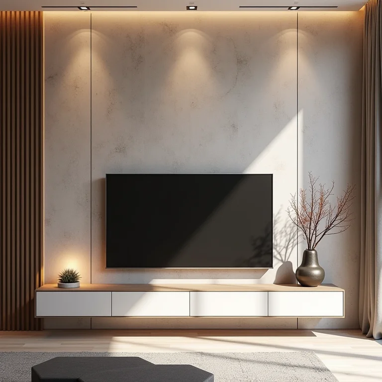 Amostras de materiais para painel de TV